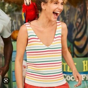 Colorful Striped Women's Tank Top